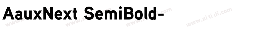 AauxNext SemiBold字体转换